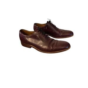 Grenson Mens Tyler Oxford Leather Medallion Plain Brogue Dress Shoes SZ 9.5